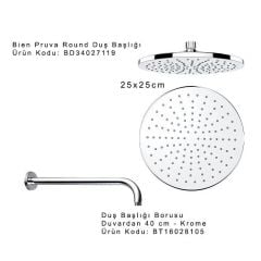 Bien 2F Round Ankastre Duş Seti - Gagasız