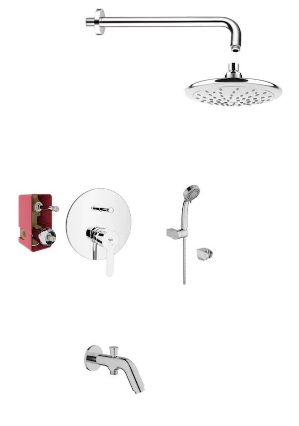 Kale 310201200147 Verde 3 Çıkışlı Ankastre Set Krom