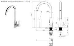 Bien Capri Konik Eviye Bataryası (U borulu)