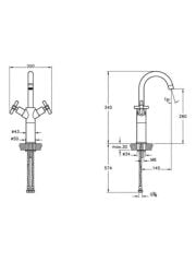 Artema Juno Yüksek Lavabo Bataryası A40851