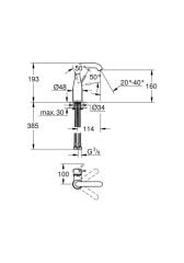 Grohe Essence New Tek Kollu Lavabo Bataryası M-Boyut