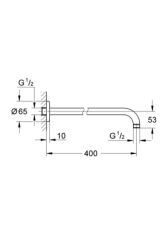 Grohe New Tempesta Duş Kolu 400 Mm - 27851000 Krom