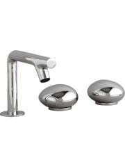 VitrA İstanbul A41807 Lavabo Bataryası, 3 Delikli Lavabolar için, Krom