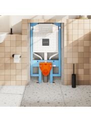 VitrA V8 768-5800-01 Gömme Rezervuar, Asma Klozetler için, Duvara Montaj, 3/6 L