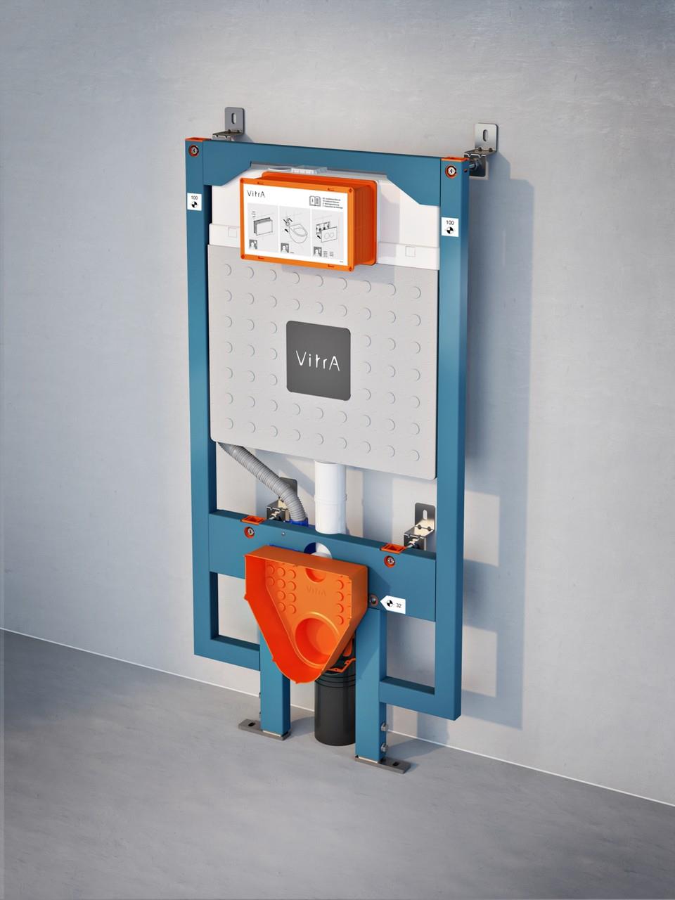 VitrA V8 768-5800-01 Gömme Rezervuar, Asma Klozetler için, Duvara Montaj, 3/6 L