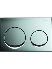 Geberit ALPHA20 Kumanda Kapağı Çift Basmalı, Parlak Krom