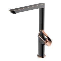 Hermes Eviye Bataryası Fırçalı Siyah Rose Gold - BE11009407
