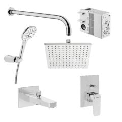 Artema A49280 Root Square Ankastre Banyo Seti