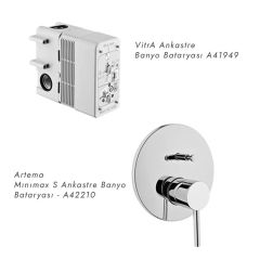 Artema Minimax S Ankastre Banyo Bataryası Seti A49296  ( Gagasız )