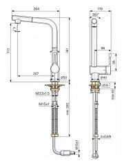 Ideal Standard Ceralook Kuğu Eviye Bataryası-Mat Siyah