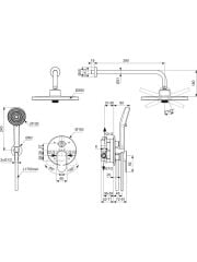 Ideal Standard BD828AA Cerafine O Ankastre Banyo Duş Sistemi Seti, Krom