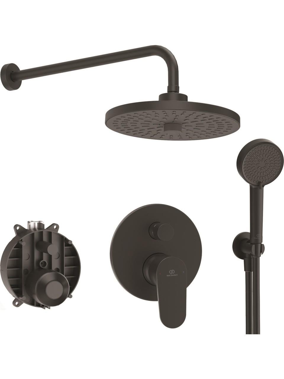 Ideal Standard BD828XG Cerafine O Ankastre Banyo Duş Sistemi Seti, Mat Siyah