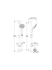Ideal Standard Idealrain Sürgülü Duş Seti 100 3F - B9415AA