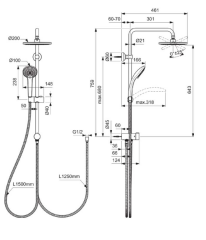 Ideal Standard Ceraflow 25 Duş Sistemi BD972AA