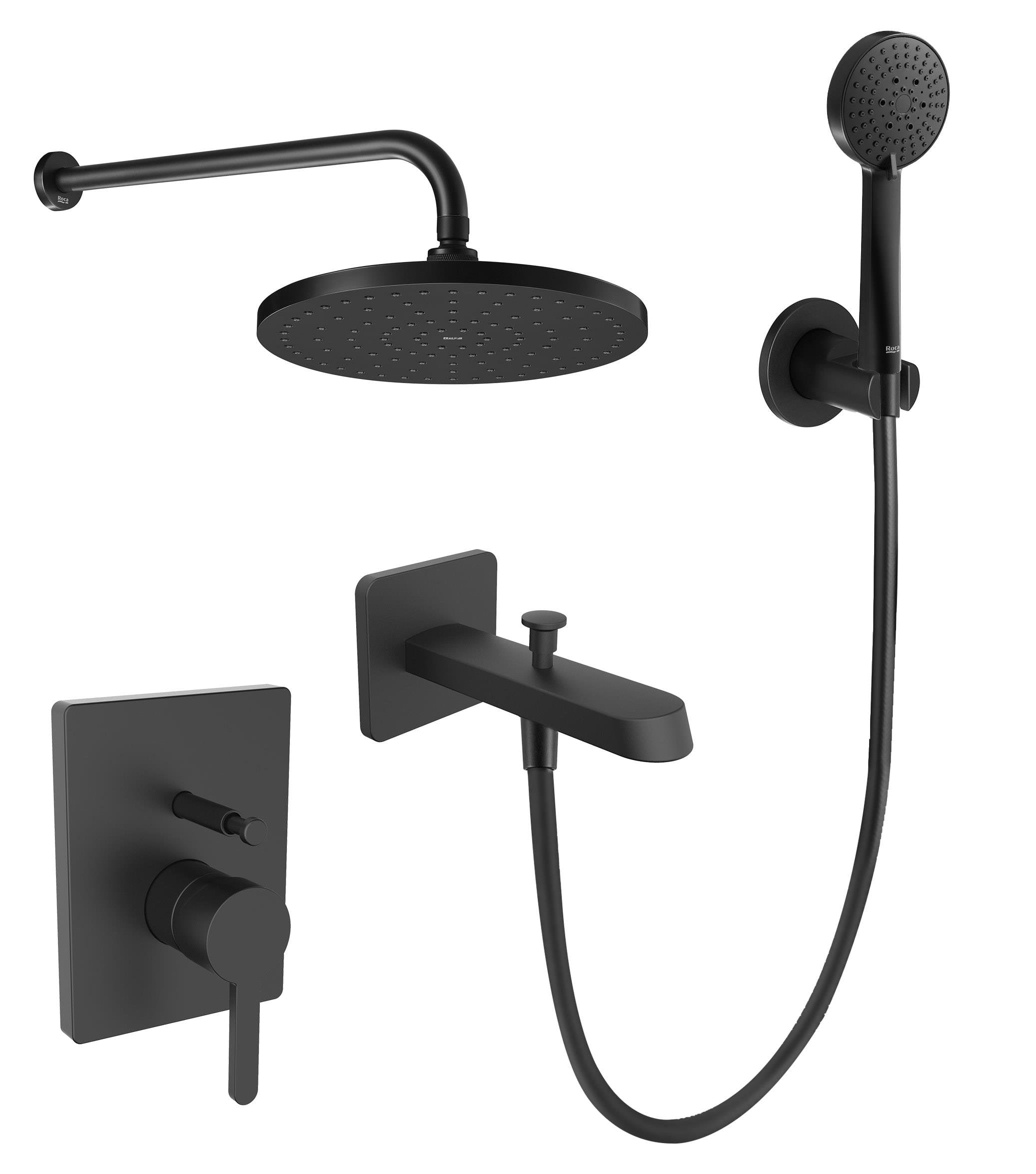 Roca Carelia Ankastre Banyo Seti Gagalı Mat Siyah A5D358ANBK