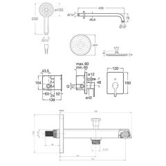 Roca Carelia Ankastre Banyo Seti Gagalı Mat Siyah A5D358ANBK