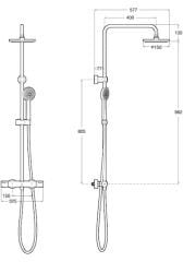 Roca A5A9H18C00 T-500 Victoria Eco Termostatik Bataryalı Sistem Krom