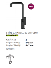 Bien Flat Colours Eviye Bataryası (L Borulu)