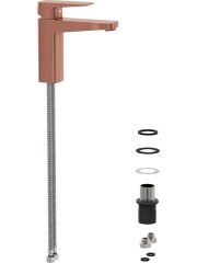 Artema Root Square A4273129 Lavabo Bataryası Yüksek, Soft Bakır