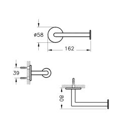 Vitra Origin Soft Altın Tuvalet Kağıtlığı - A4488774