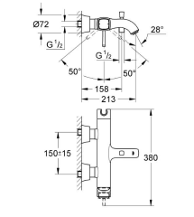 Grohe Grandera Tek Kumandalı Banyo Bataryası - 23317000