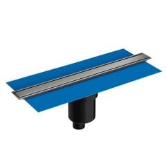 VitrA DK100 Eco-Flow Duş Kanalı Alttan Sifon, 80 cm, Mat Krom