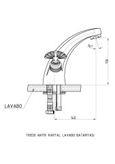 Gpd Antık Kartal Lavabo Bataryası Tkb20