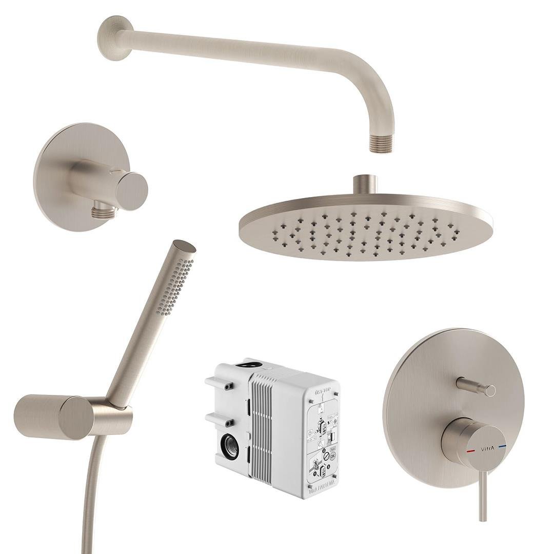 Vitra Origin Ankastre Duş Seti 2F Nikel 6 Parça