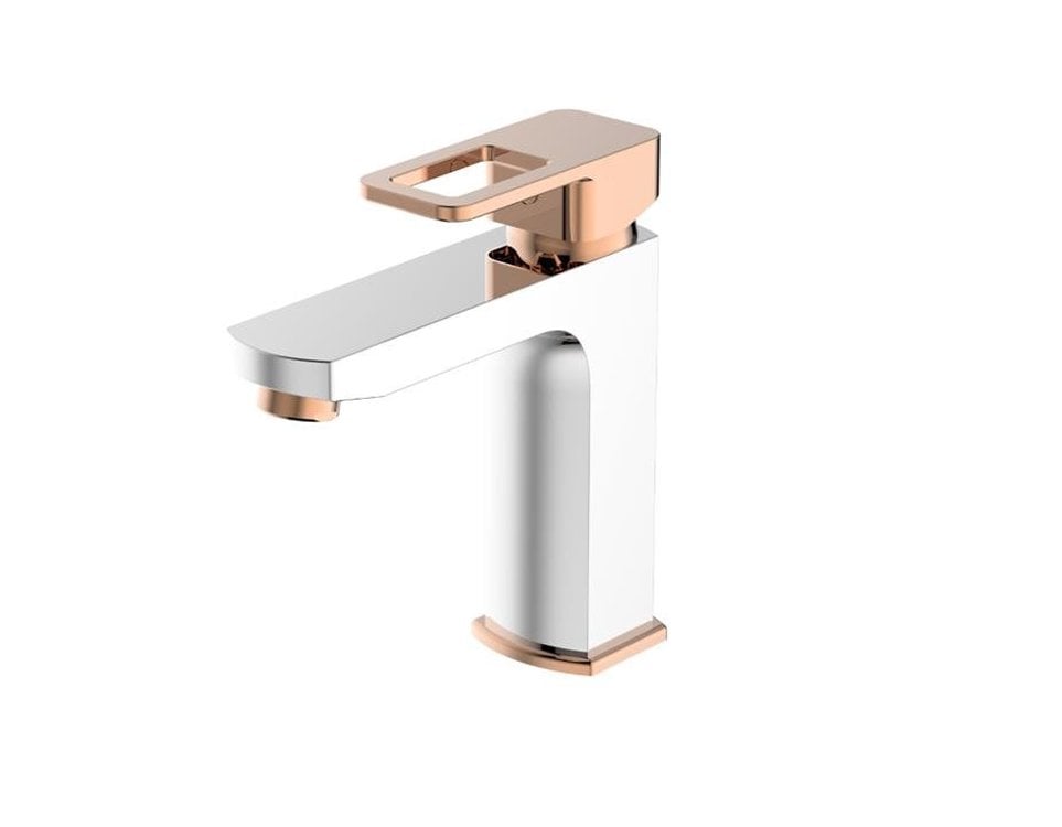 Bien Salvo Plus Colours Lavabo Bataryası Krome - Rose Gold