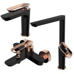Bien Hermes 3lü Batarya Seti Siyah - Rose Gold