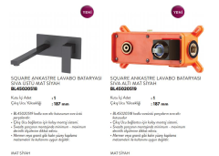 Bien Ankastre Lavabo Bataryası Seti - Mat Siyah