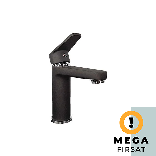 Ferra Lavabo Bataryası İpek Pütürlü Siyah
