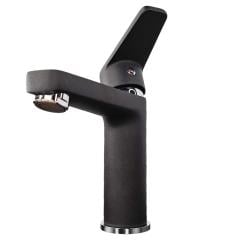 Ferra Lavabo Bataryası İpek Pütürlü Siyah