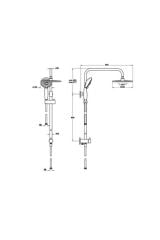 Artema System Rain Ls25 Duş Kolonu A45597
