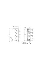 AquaHeat S5 Ankastre Banyo Duş Bataryası