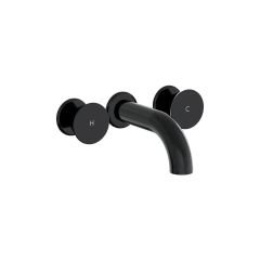 VitrA Liquid A4269039 Ankastre Lavabo Bataryası, Parlak Siyah