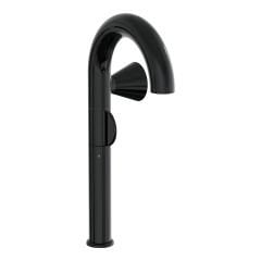 VitrA Liquid A4279139 Yüksek Lavabo Bataryası, Sağdan Kullanım, Parlak Siyah