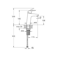 Artema Flow Round Lavabo bataryası - A42925