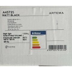 Artema A45725 Siyah Sürgülü Duş Takımı Matt Black