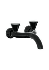 VitrA A4274839 Liquid Duvardan Lavabo Bataryası Parlak Siyah