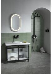 VitrA A4274839 Liquid Duvardan Lavabo Bataryası Parlak Siyah