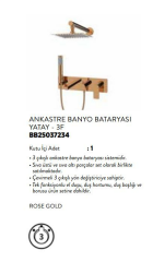 Bien Water Flowbox Ankastre Banyo Bataryası Yatay 3F Rose Gold