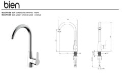 Bien Monet Eviye Bataryası Krom - BE11076103