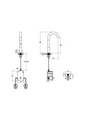 Vitra Liquid Fotoselli Temassız Yüksek Çanak Lavabo Bataryası Krom A42789