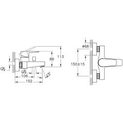 Artema Flow Square Banyo Bataryası - A43063