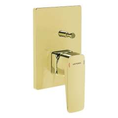 Artema Root Square A4275223 Ankastre Banyo Bataryası, Altın